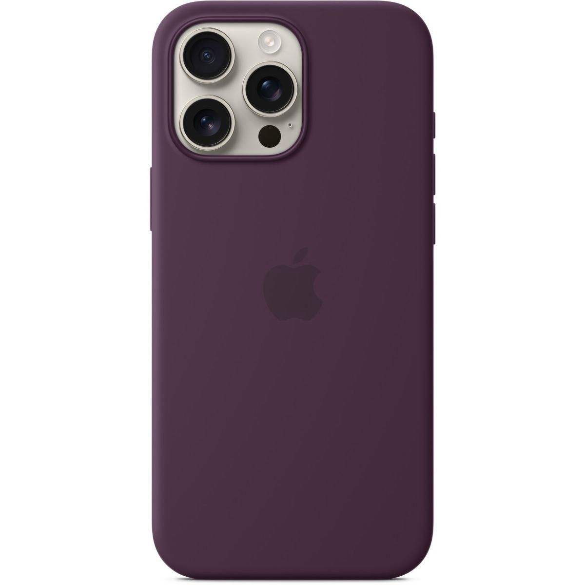APPLE Coque iPhone 16 Pro Max Prune MagSafe silic