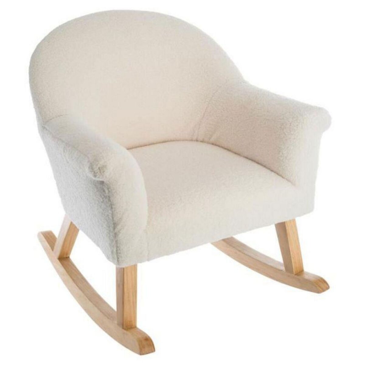 Fauteuil Bascule Enfant Moumoutte 57cm Blanc pas cher Auchan