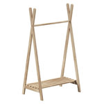 Paris Prix Portant à Vêtements Enfant  Nature  131cm Naturel