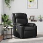Voir la diapositive 1 : VIDAXL Fauteuil de massage inclinable Noir Similicuir