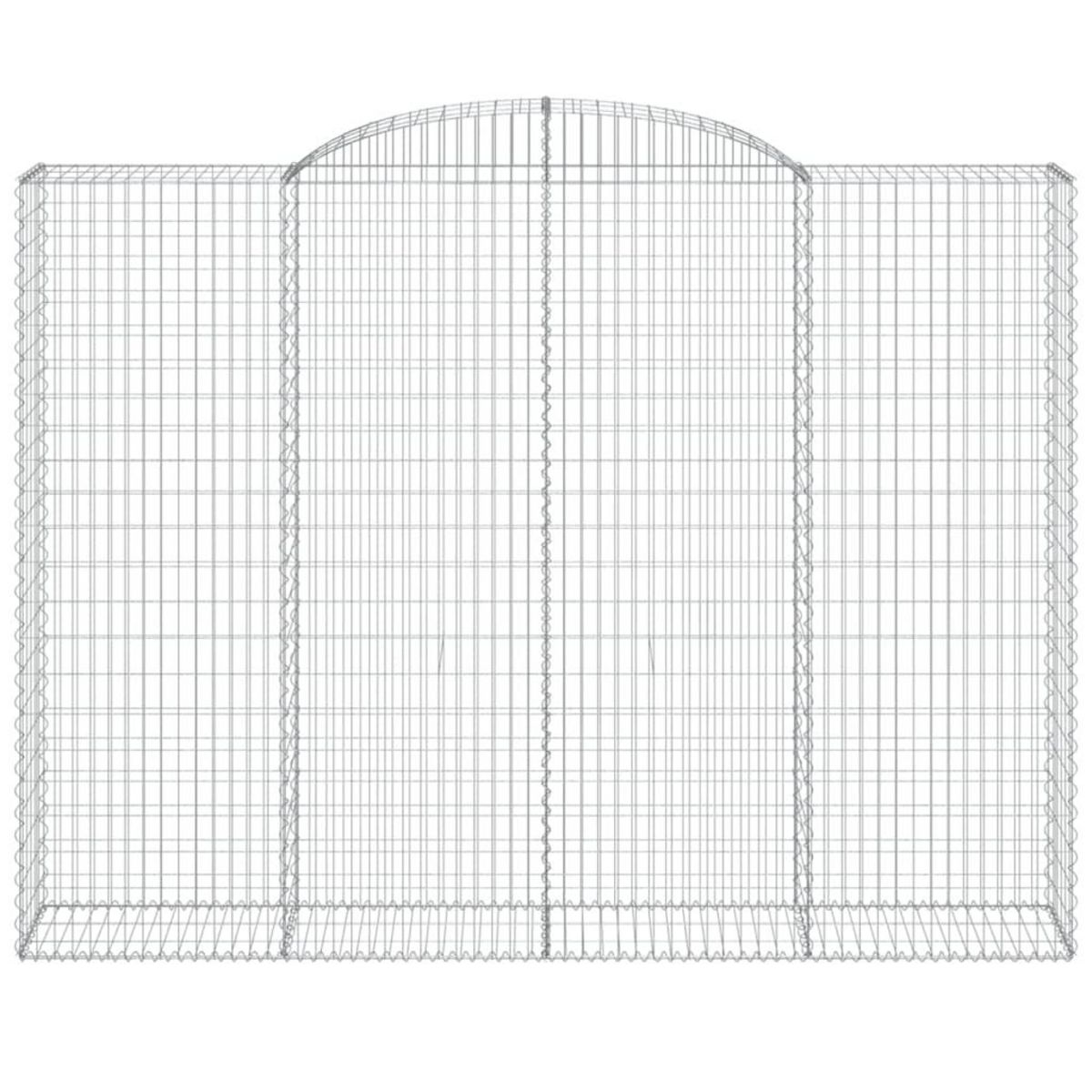 VIDAXL Paniers a gabions arques 9 pcs 300x50x220/240 cm fer galvanise