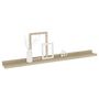 Voir la diapositive 3 : VIDAXL Etageres murales 2 pcs chene sonoma 80x9x3 cm
