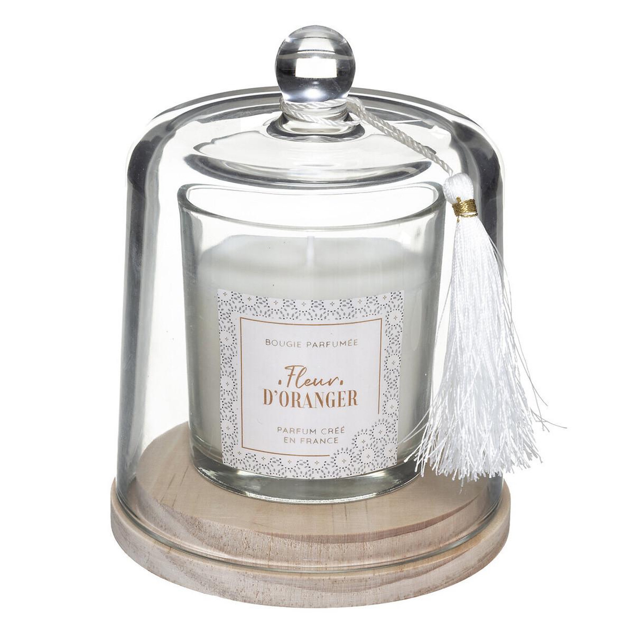 COMPTOIR DE LA BOUGIE Bougie parfumée cloche  loli  130g fleur d'oranger