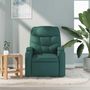 Voir la diapositive 3 : VIDAXL Fauteuil de massage inclinable Vert fonce Tissu