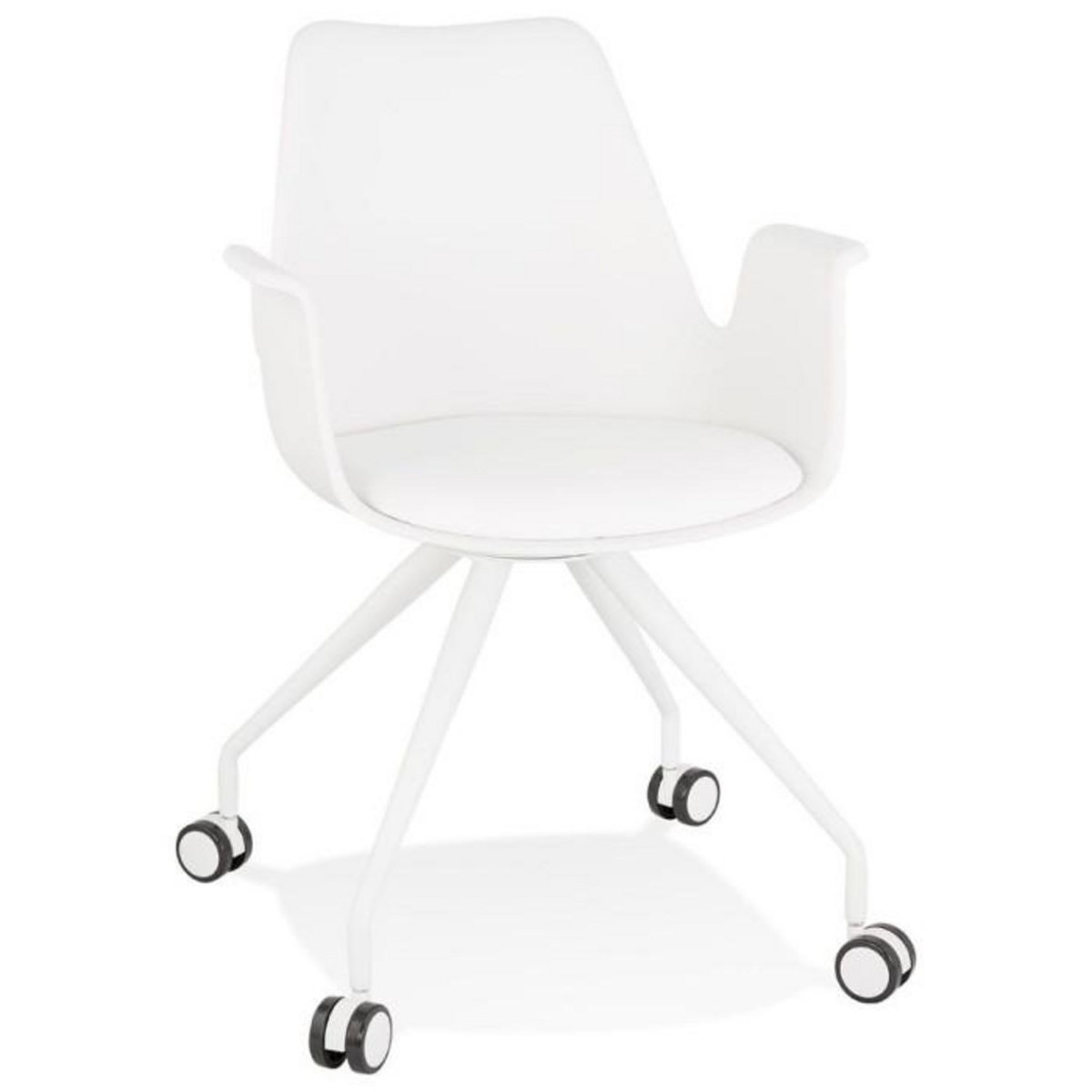 Paris Prix Chaise de Bureau Design  Mirabel  89cm Blanc