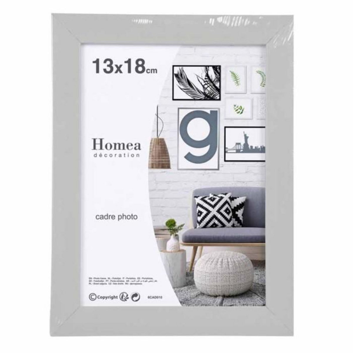 Paris Prix Cadre Photo Déco  Pep's  13x18cm Gris