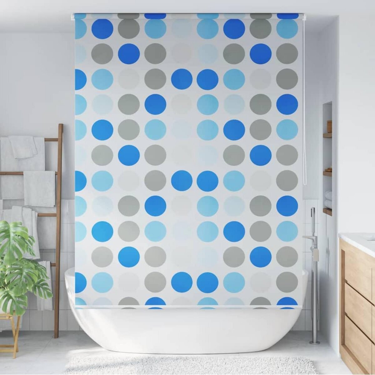 VIDAXL Store roulant de douche 140x240 cm Cercle