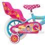 Voir la diapositive 2 : Vélo enfant - Modèle 12''Princesse des sables pour enfant de 85/100 cm avec stabilisateurs - 1 Frein - Panier avant - Porte poupée arrière et roues batons