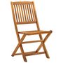 Voir la diapositive 2 : VIDAXL Chaises pliables d'exterieur lot de 4 Bois d'acacia solide