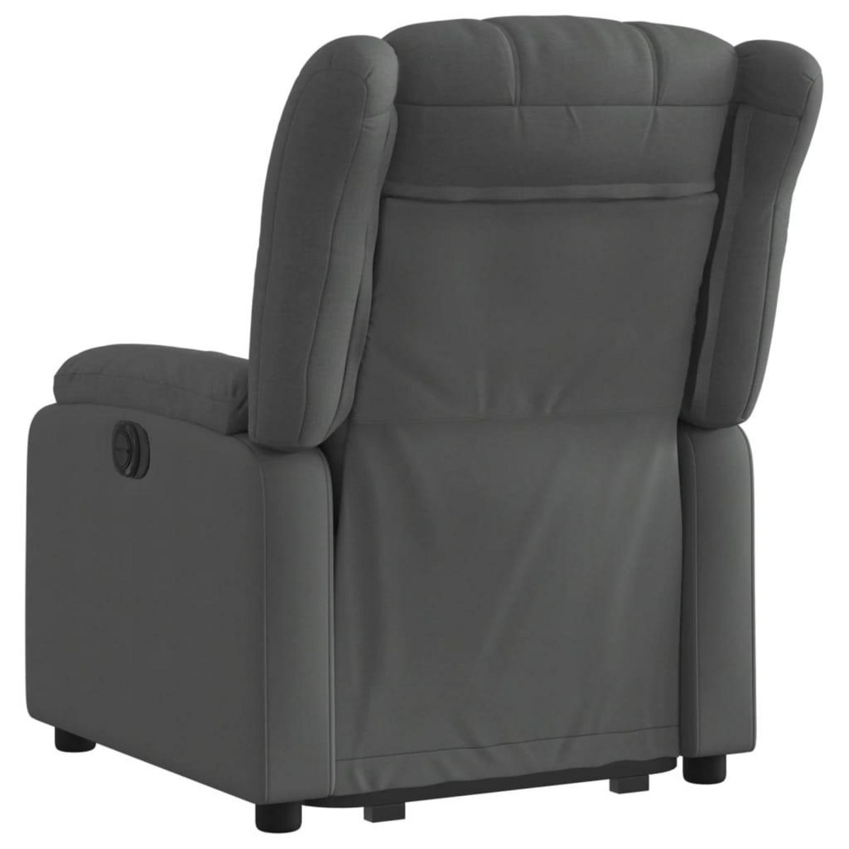 VIDAXL Fauteuil inclinable electrique gris fonce tissu