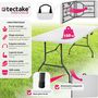 Voir la diapositive 2 : tectake Table de camping pliable blanc