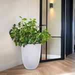 CAPI Capi Vase elegant Groove 34x46 cm ivoire