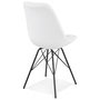 Voir la diapositive 4 : Paris Prix Chaise Design en Tissu Bouclé  Cathleen  83cm Blanc