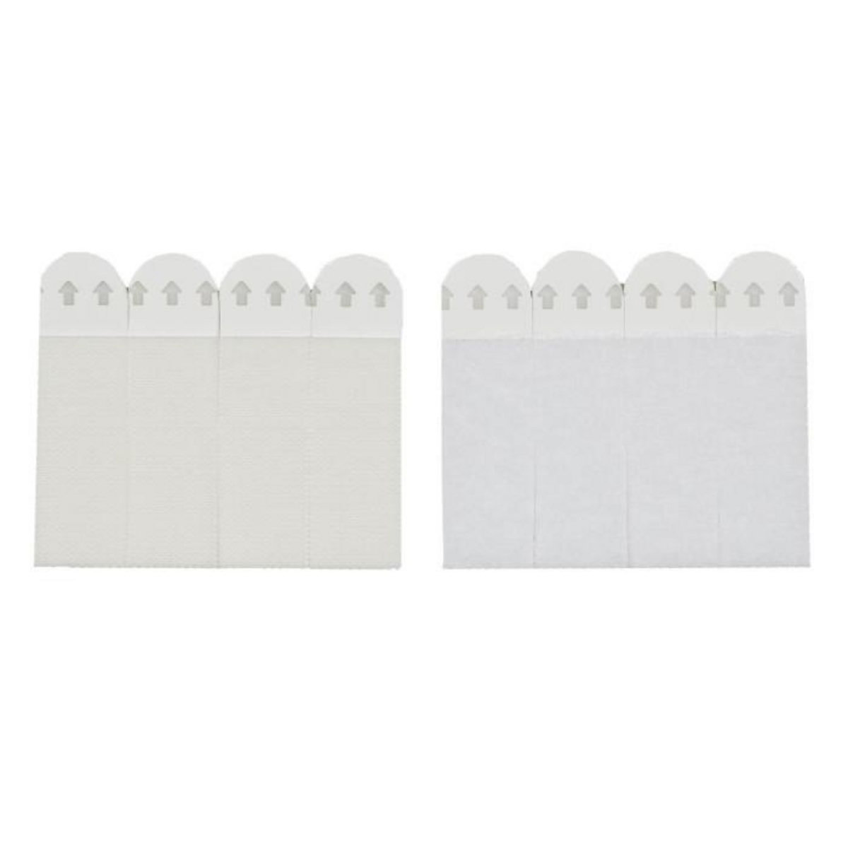 Paris Prix Lot de 8 Languettes de Fixation  5 kg  6cm Blanc