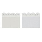 Paris Prix Lot de 8 Languettes de Fixation  5 kg  6cm Blanc