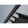 Voir la diapositive 4 : MARKET24 Pergola KIBA avec toit déroulant - Gris - 3 x 3 m