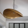 Voir la diapositive 2 : Rendez vous déco Suspension en métal doré 74 cm-Pacha