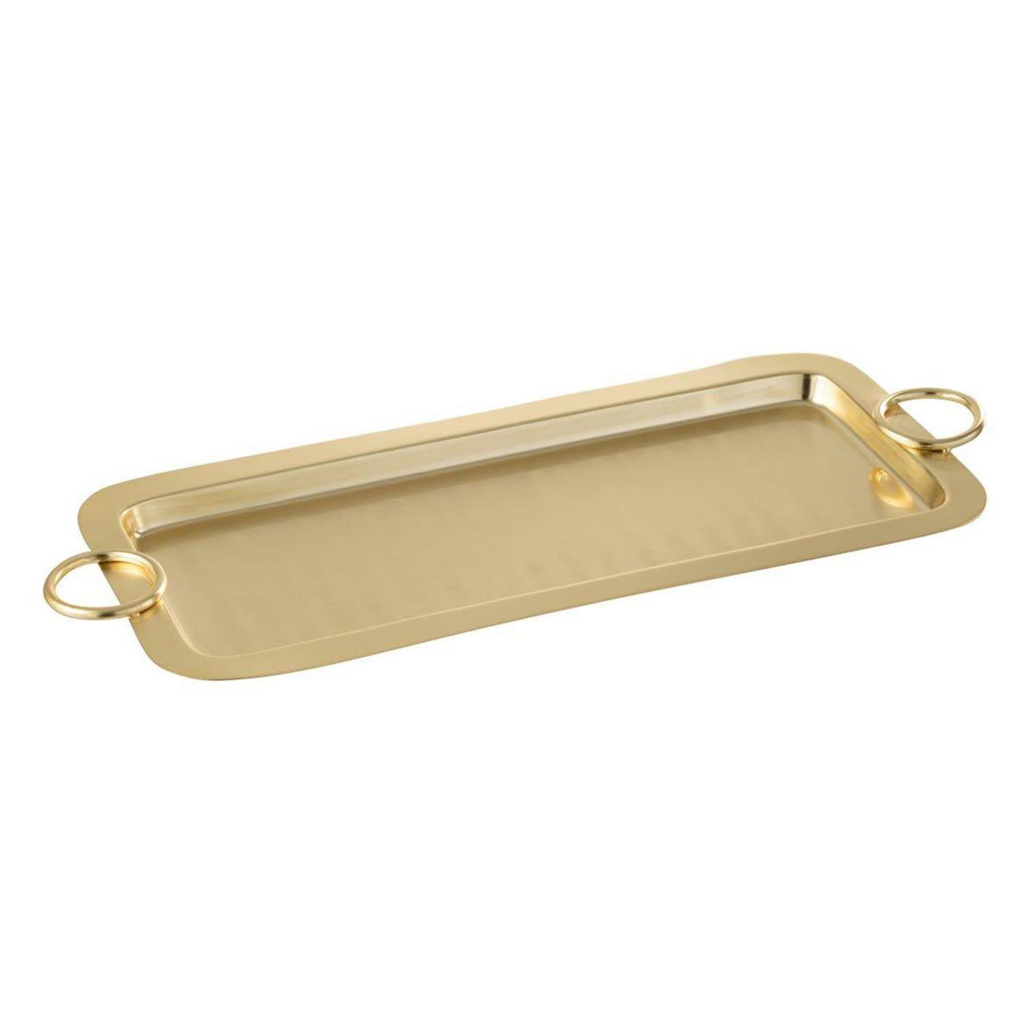 J-LINE Plateau de service en inox  mile  42cm or
