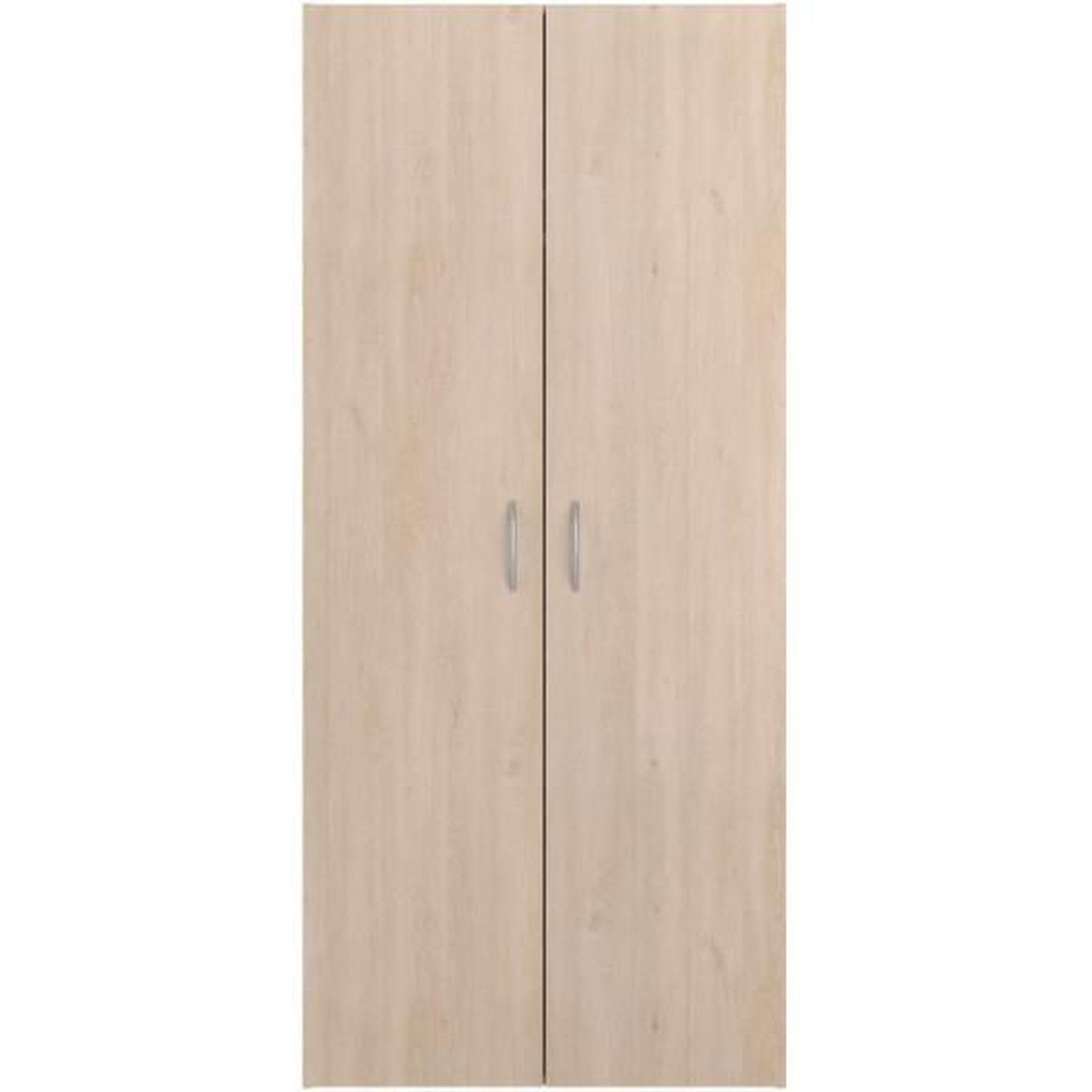 Voir la diapositive 4 : PARISOT Armoire - EASY LIFE - Décor Chene clair - 2 portes battantes - L80,2 x H180 x P49,7cm - PARISOT