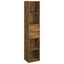 Voir la diapositive 2 : VIDAXL Bibliotheque Chene fume 36x30x171 cm Bois d'ingenierie