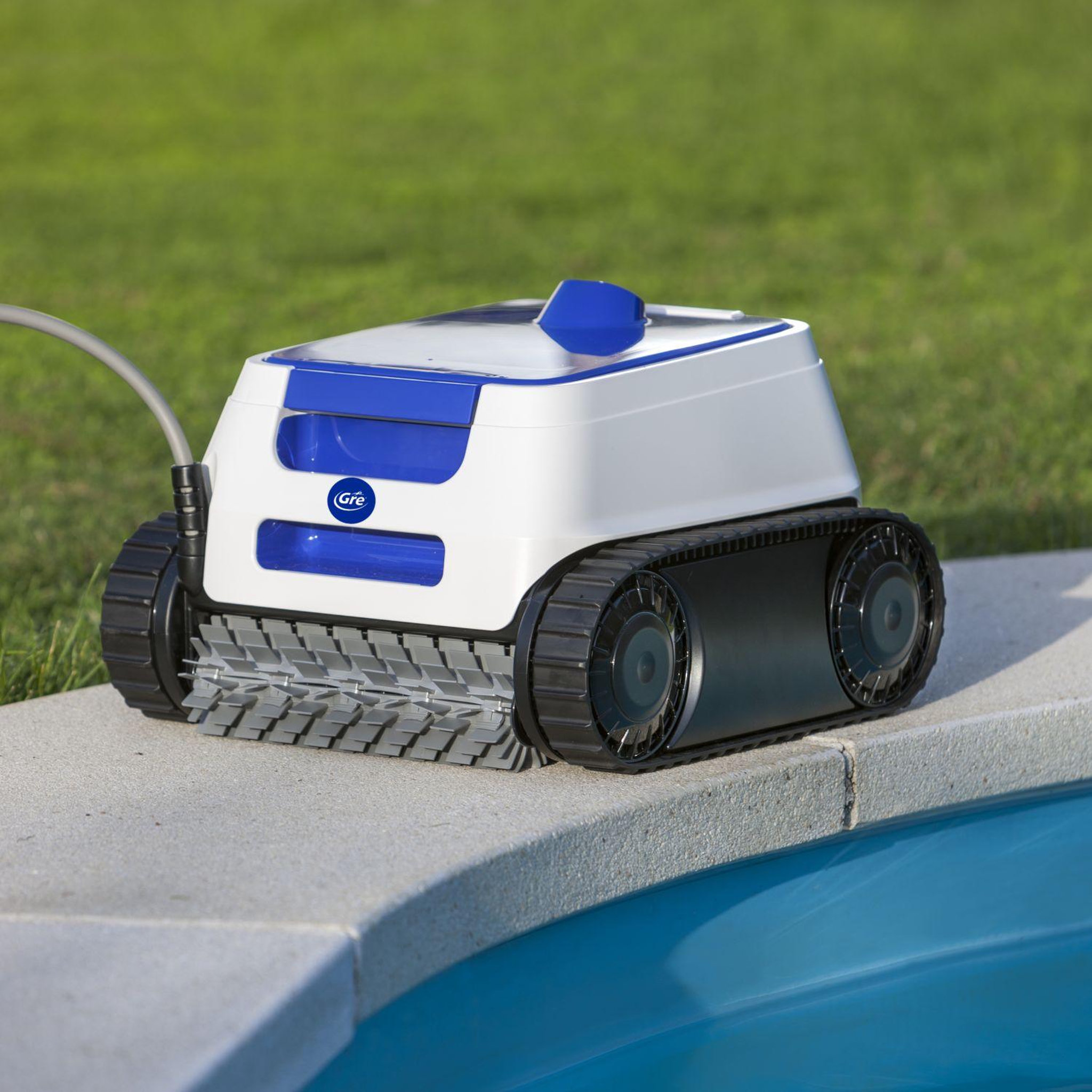 Voir la diapositive 2 : GRE Robot de piscine électrique - fond et parois 
