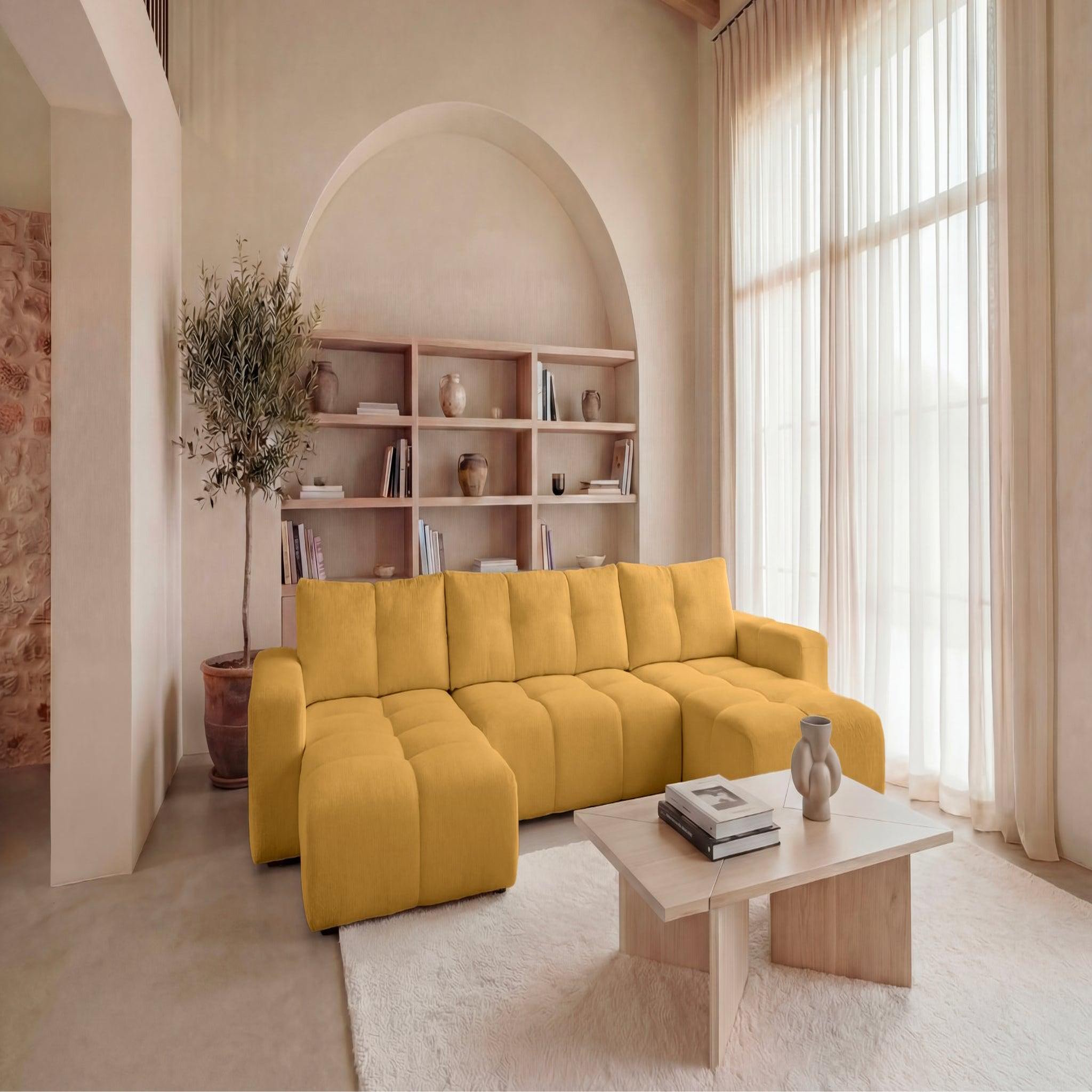 Voir la diapositive 2 : CASANOVA PARIS Constance - canapé panoramique tissu chenille