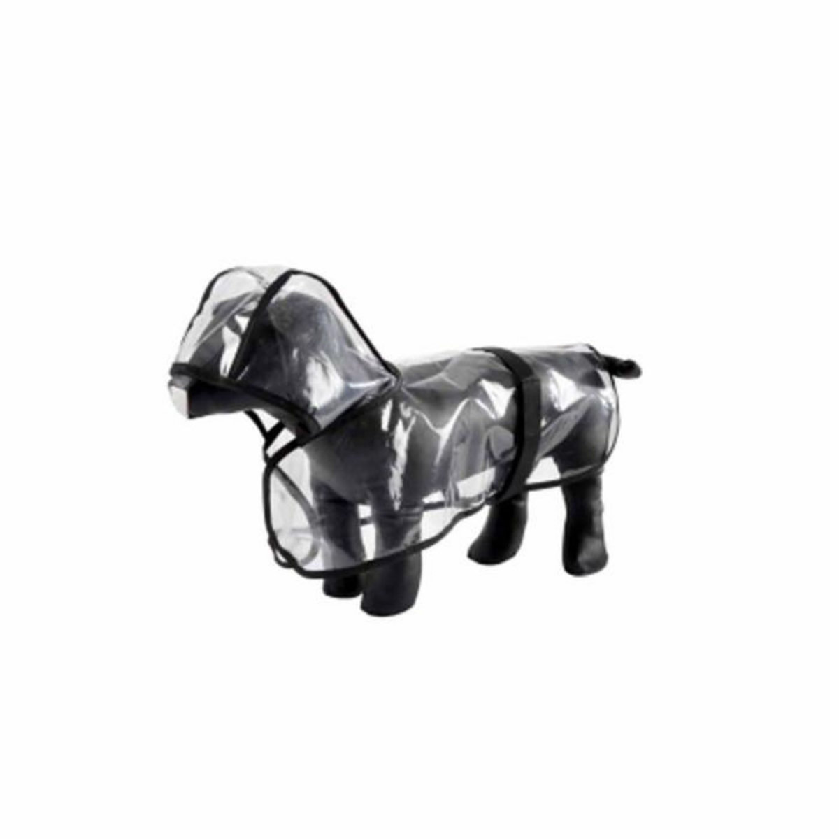 Paris Prix Imperméable pour Chien  Transparent  30cm Noir