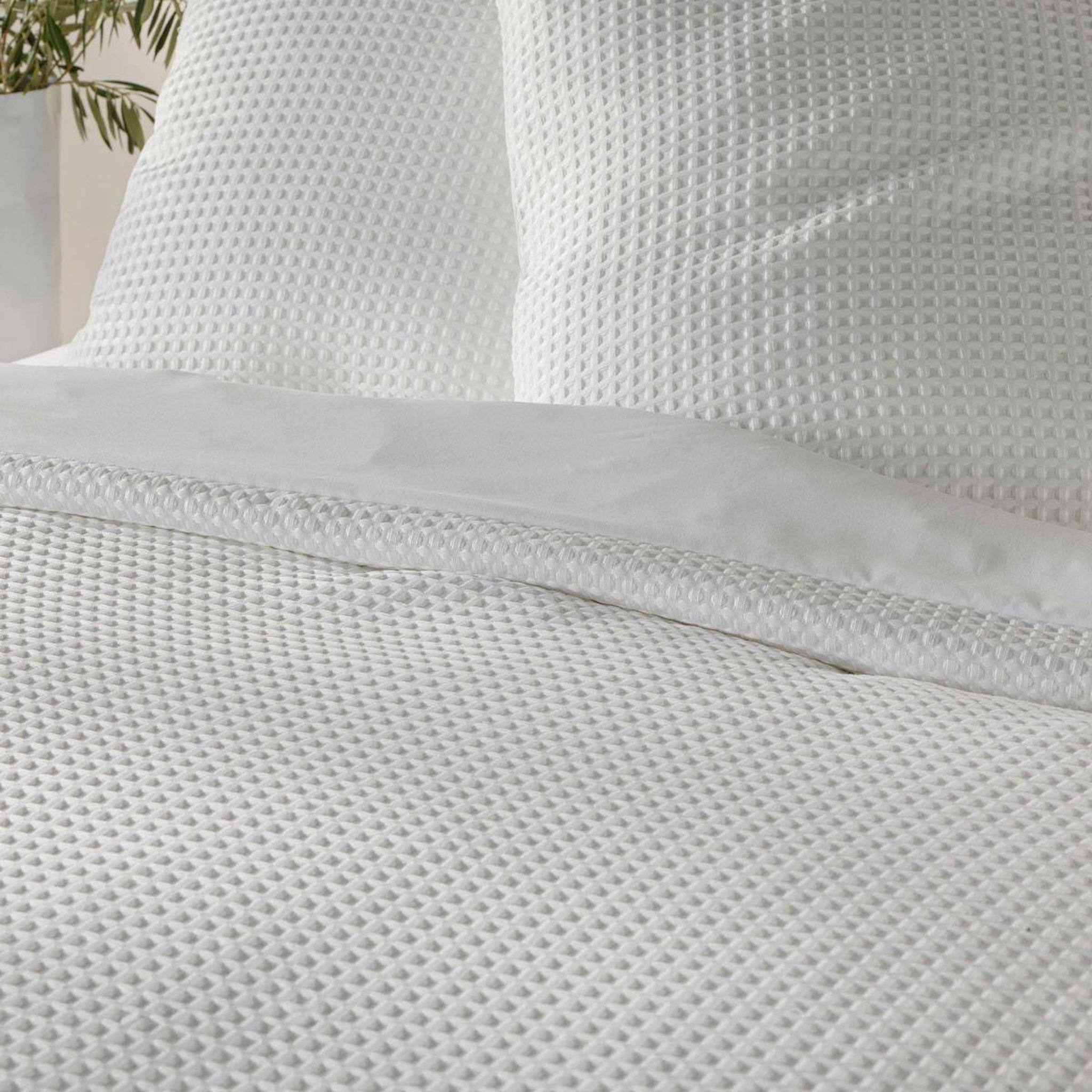 Voir la diapositive 2 : Douceur d'Intérieur Parure de lit 3 pièces  abelia  240x220cm blanc