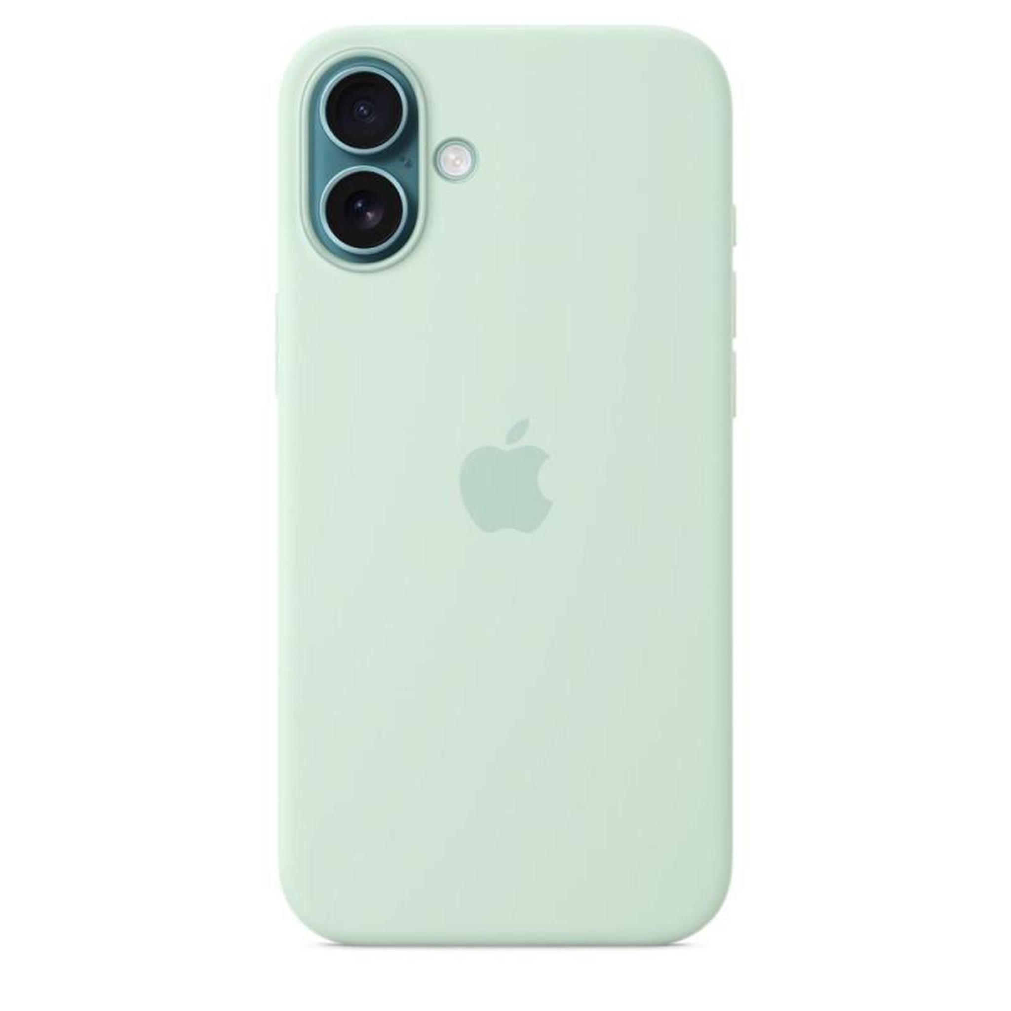 APPLE Coque en silicone compatible MagSafe Aquamarine pour iPhone 16 Plus