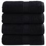 Voir la diapositive 1 : VIDAXL Serviettes d invité de qualité supérieure SOLUND 4 pcs noir