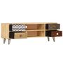 Voir la diapositive 4 : VIDAXL Meuble TV 120x30x40 cm Bois massif de manguier