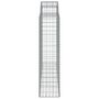 Voir la diapositive 5 : VIDAXL Paniers a gabions arques 25 pcs 200x50x160/180 cm Fer galvanise