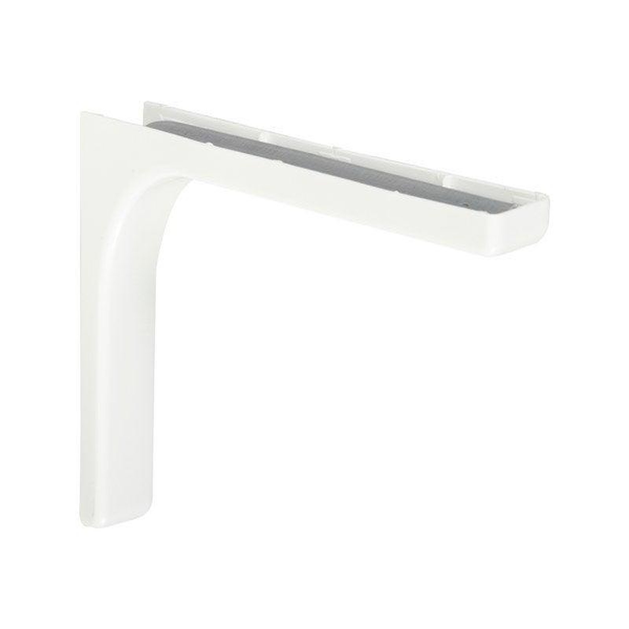 CIME Equerre Léonard Acier Plastifié Blanc, H.14.4 X P.24 Cm