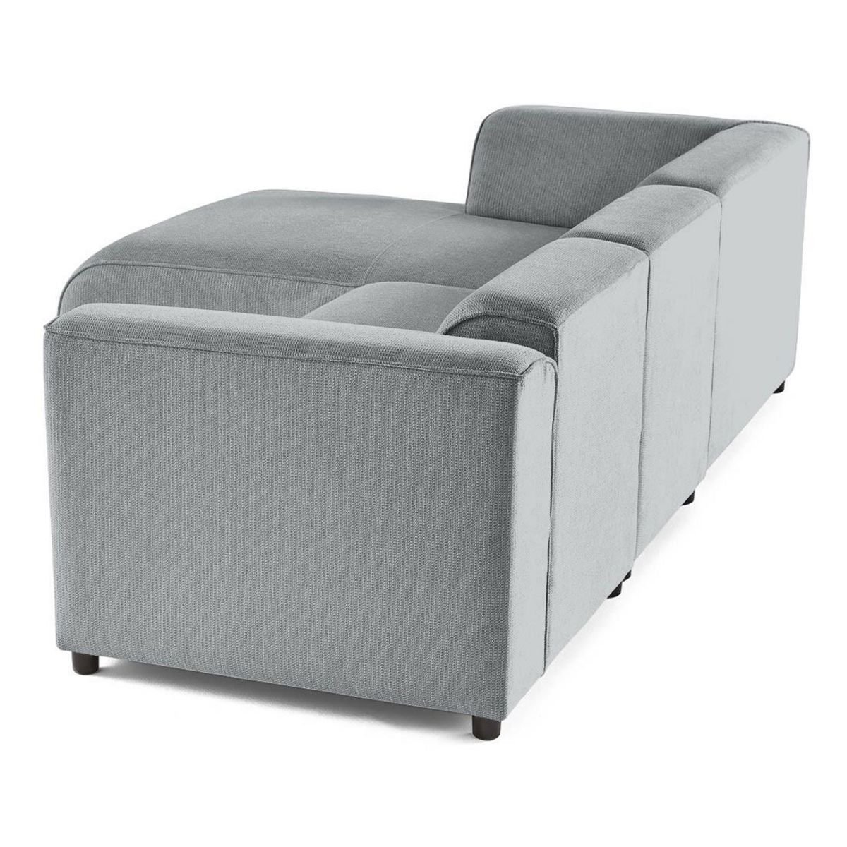 LISA DESIGN Suaro - canapé modulable d'angle gauche 4 places en tissu texturé