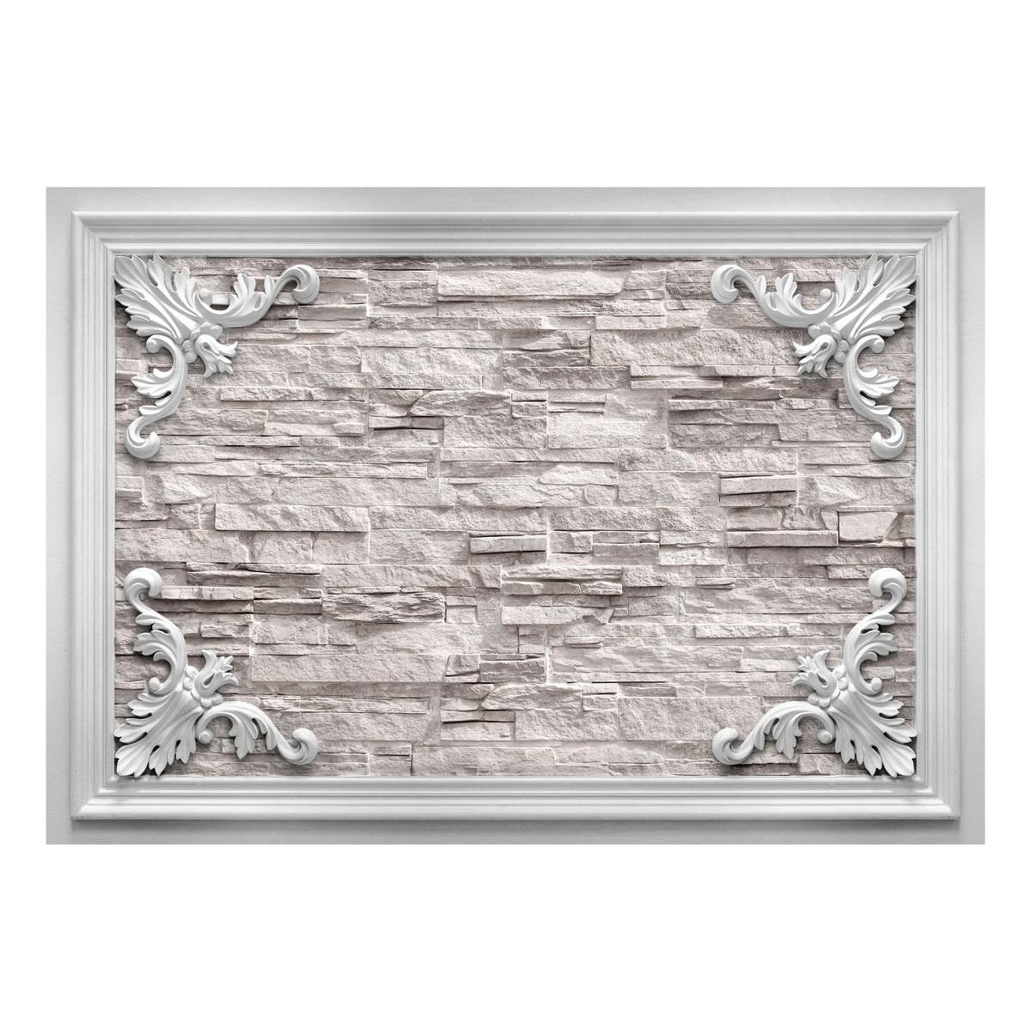 Voir la diapositive 2 : Paris Prix Papier Peint  Brick in the Frame Beige