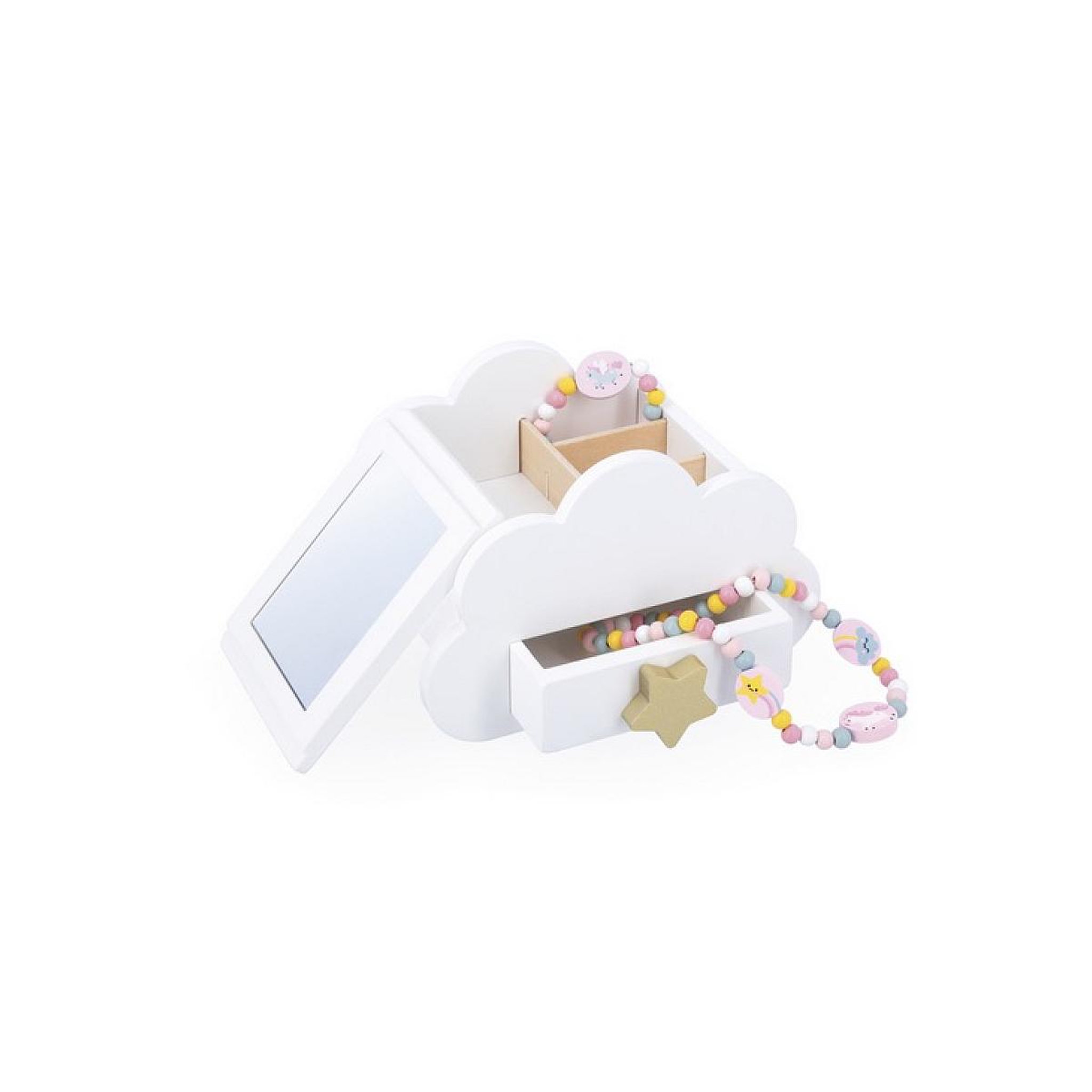 Voir la diapositive 2 : Juratoys-Janod Boite a bijoux Nuage blanche