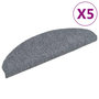 Voir la diapositive 2 : VIDAXL Tapis autoadhesifs de marches 5 pcs Gris clair 65x21x4 cm