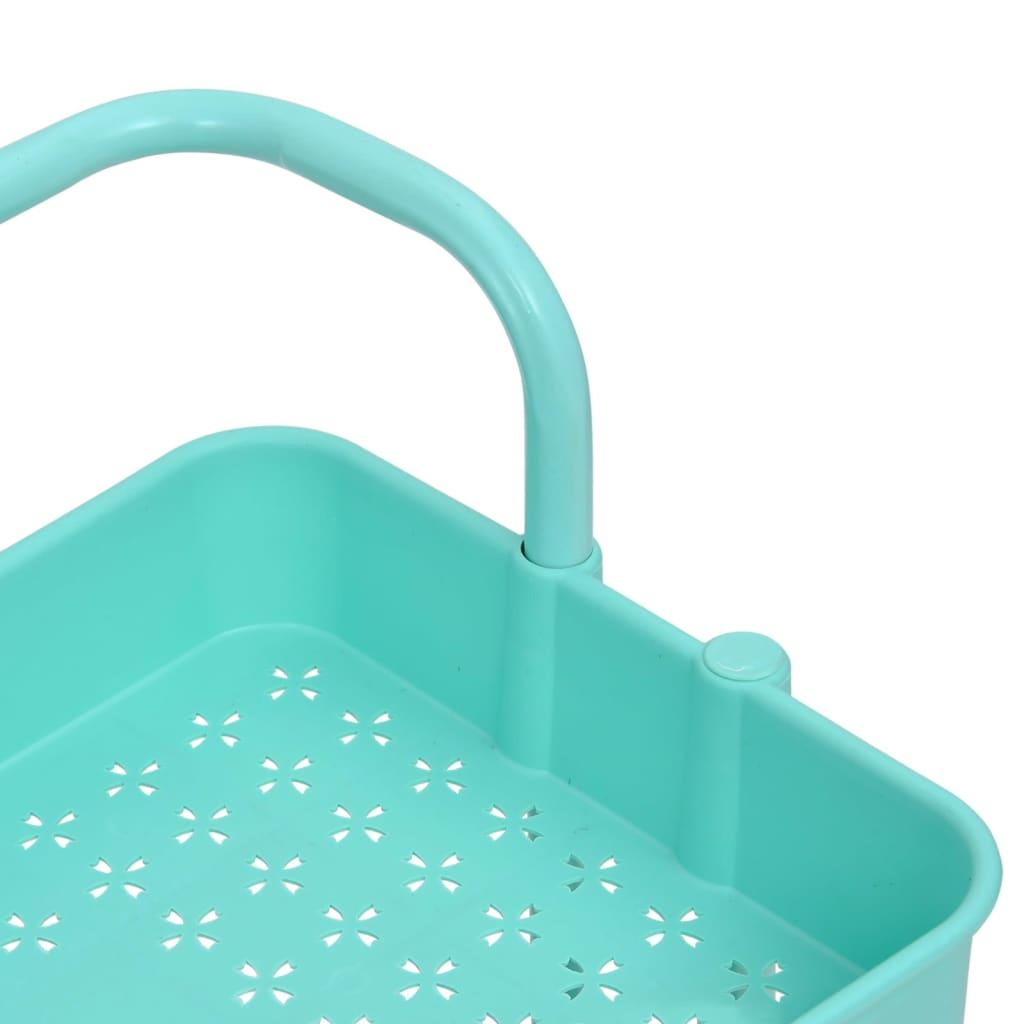 Voir la diapositive 5 : VIDAXL Chariot de cuisine 3 niveaux Turquoise 42x35x85 cm Fer et ABS