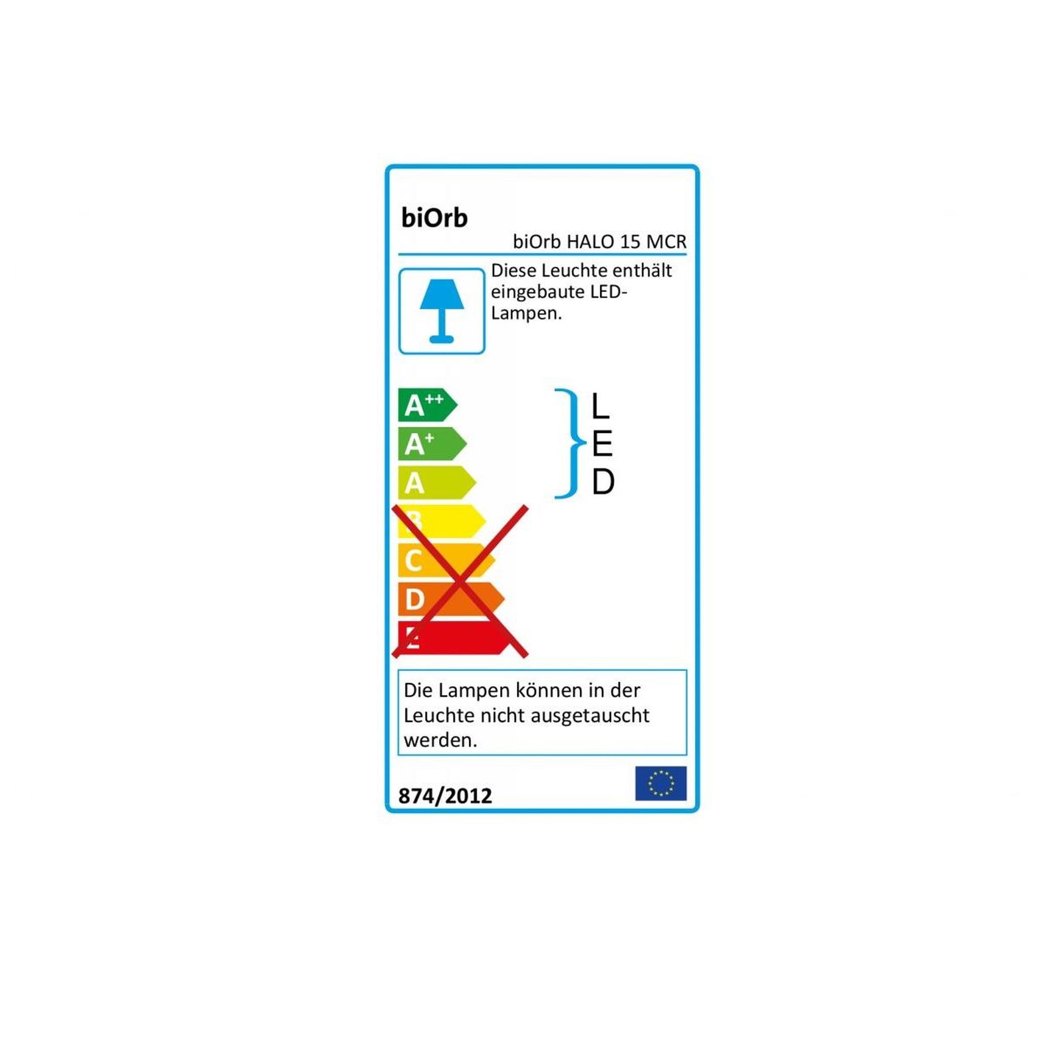 Voir la diapositive 3 : Oase Aquarium décoratif 15l blanc - halo 15 mcr white
