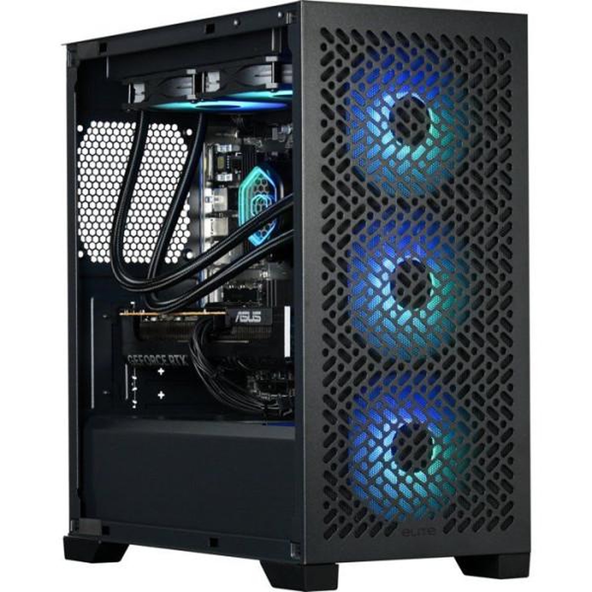 Cooler Master PC Gamer powered by COOLER MASTER - Sans Windows - AMD Ryzen 5500 - RTX 5060 - RAM 16Go RGB - SSD 480Go