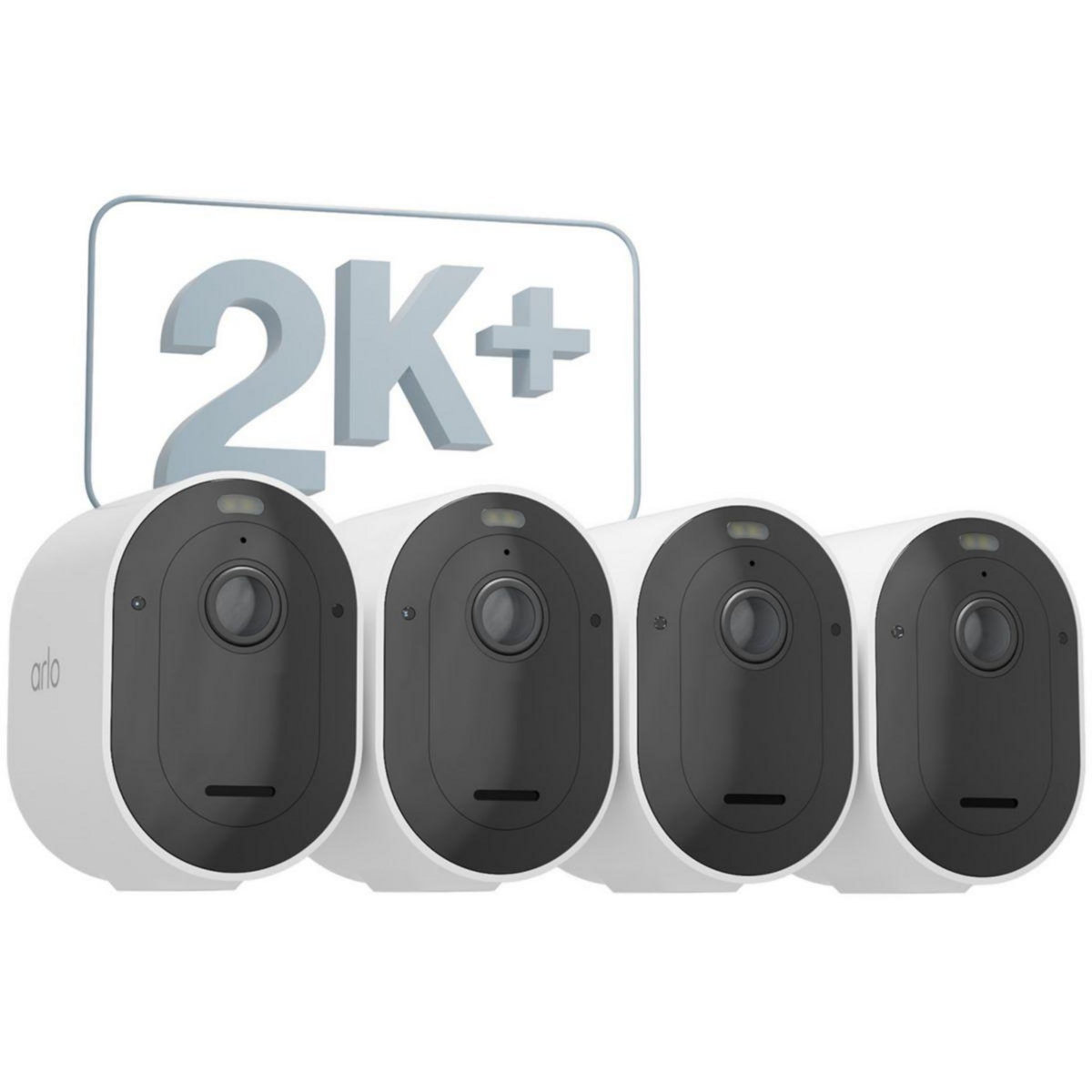 ARLO Caméra de surveillance 4 caméras Pro 5 2K+ Spotlight