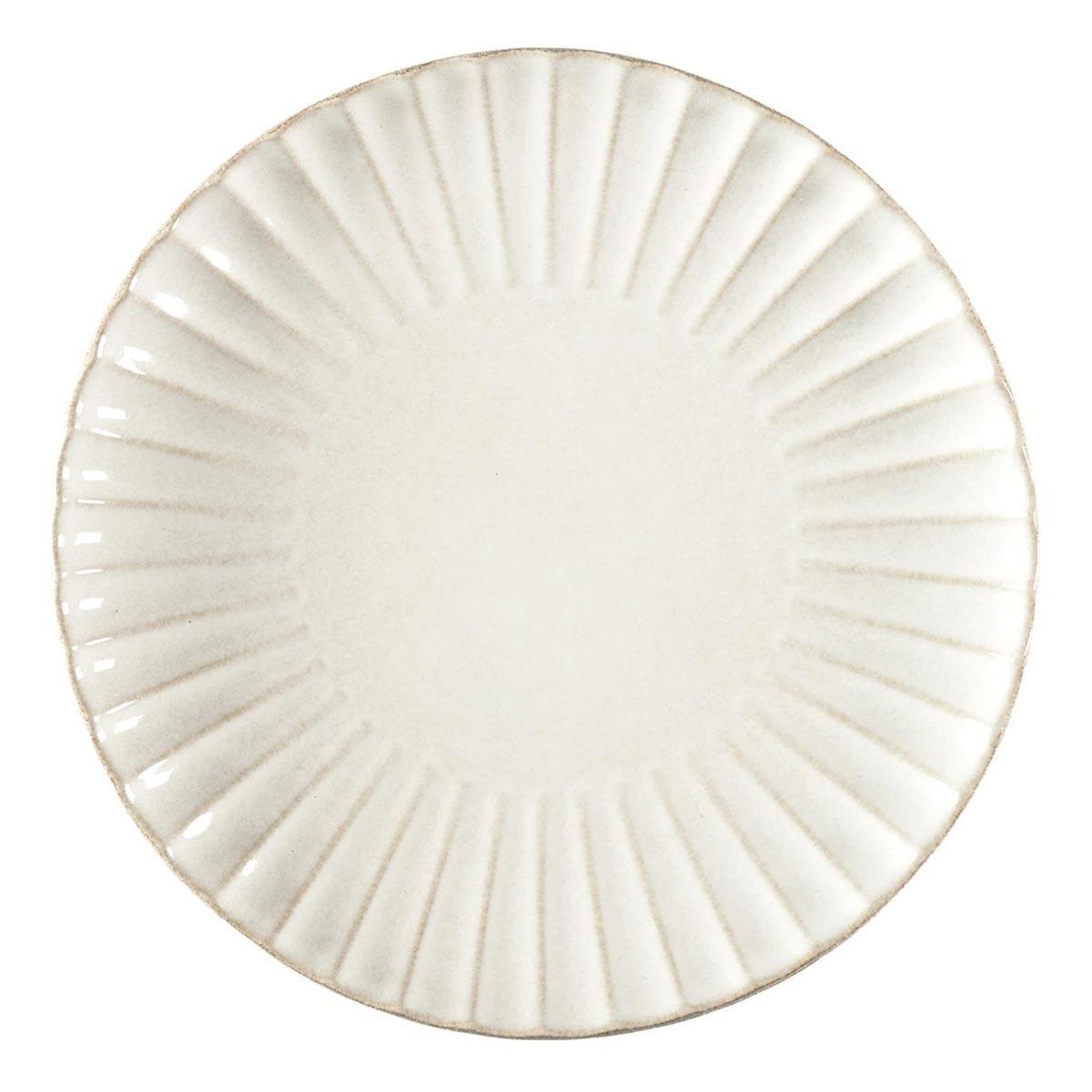 The Home Deco Factory Lot de 6 assiettes plates  vlora  27cm beige