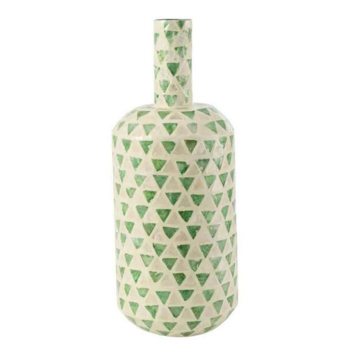 Paris Prix Vase Goutte Motif Mosaïque  Nuye  54cm Vert