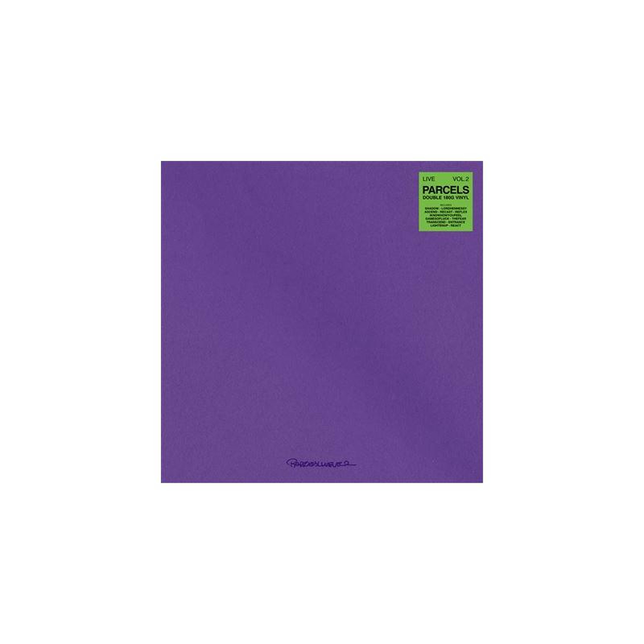 Album vinyle 2lp live volume 2 de parcels, 2023, musique électronique, funk et nu-disco