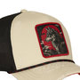 Voir la diapositive 3 : CAPSLAB Casquette trucker premium avec filet et patch Wise Wolf