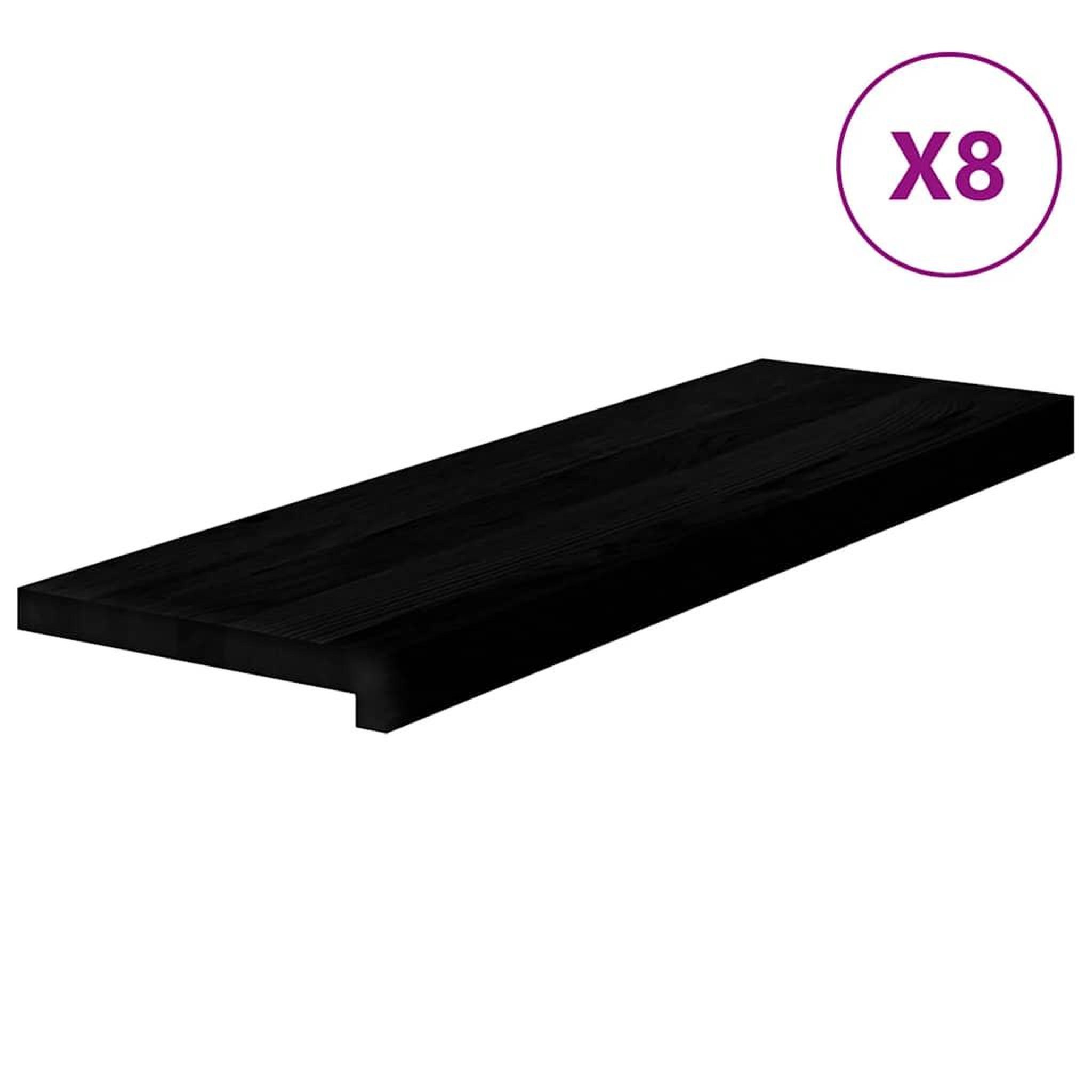 Voir la diapositive 2 : VIDAXL Marches d'escalier 8 pcs marron fonce 80x25x2 cm chene massif