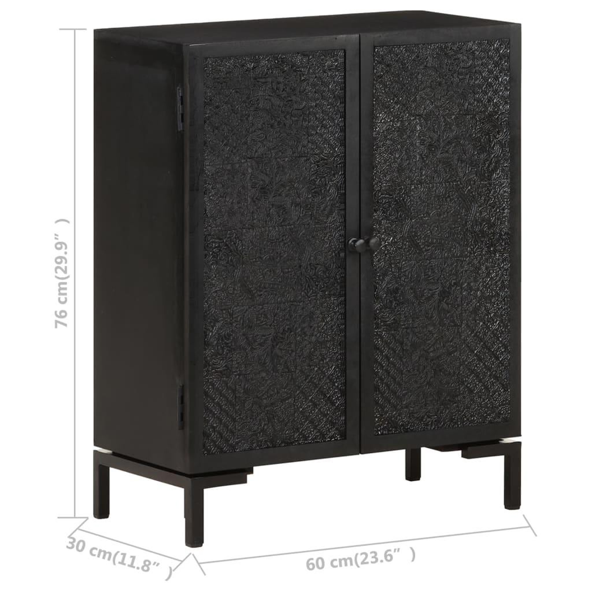 Voir la diapositive 6 : VIDAXL Buffet 60x30x76 cm bois de manguier massif