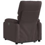 Voir la diapositive 5 : VIDAXL Fauteuil inclinable de massage Marron fonce Tissu