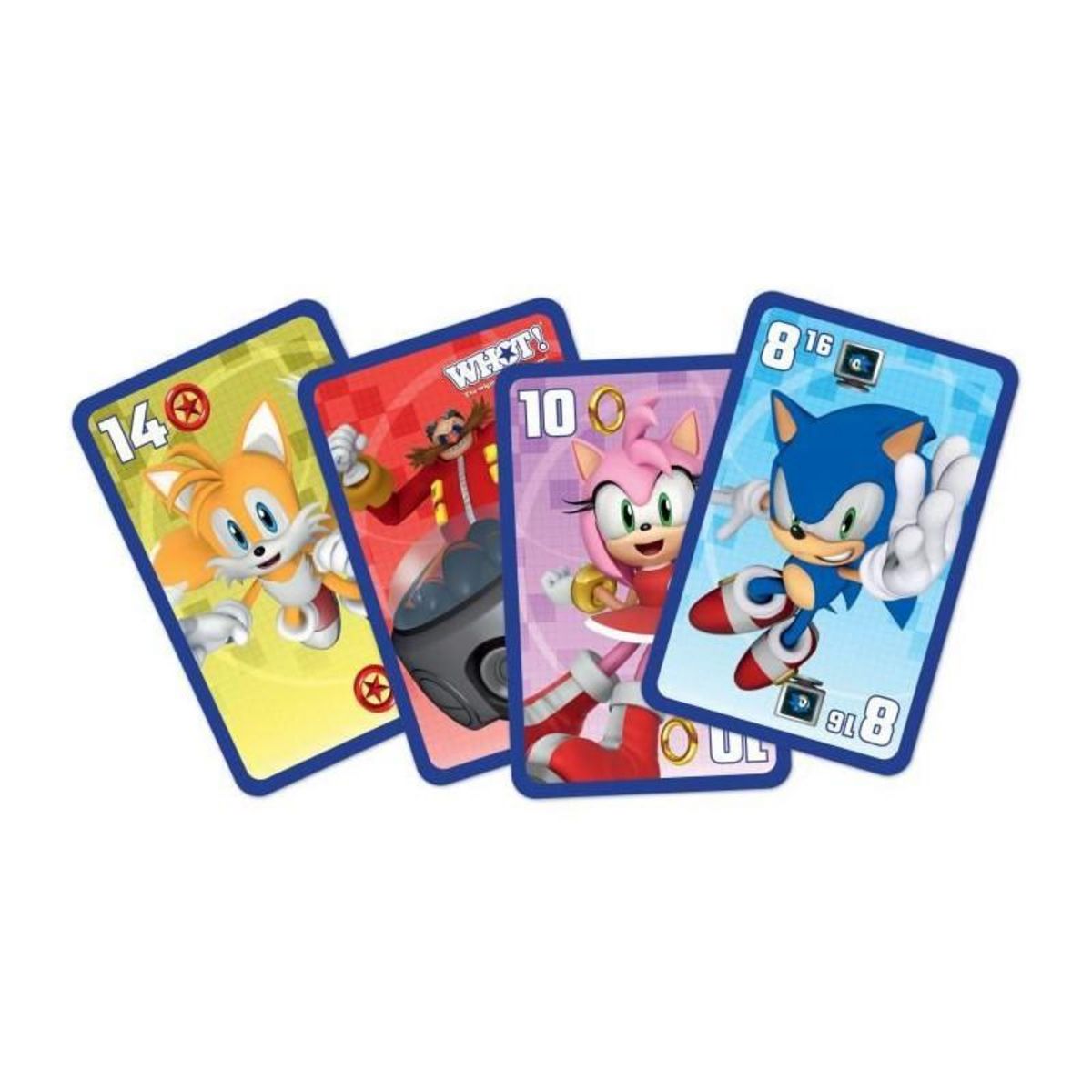Winning Moves Whot! Sonic the Hedgehog - Jeu de cartes - WINNING MOVES - Jeu de cartes aux couleurs de Sonic pour toute la famille.