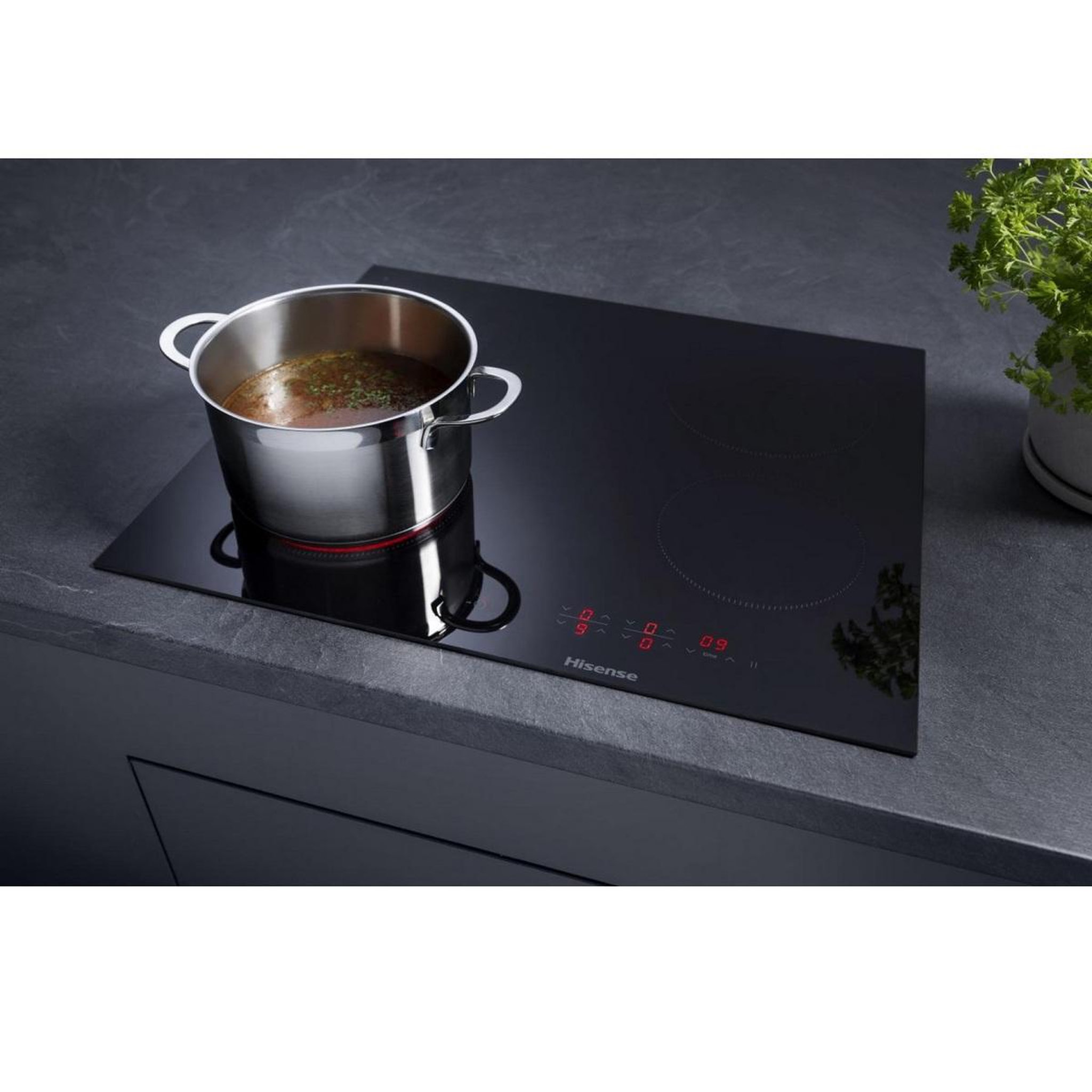 Voir la diapositive 6 : Hisense Table de cuisson vitrocéramique 60cm 4 feux 6000w noir - e6431cb
